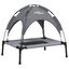 vidaXL Cama para perros con dosel antracita tela oxford y acero, , large indicador imagen numero 1