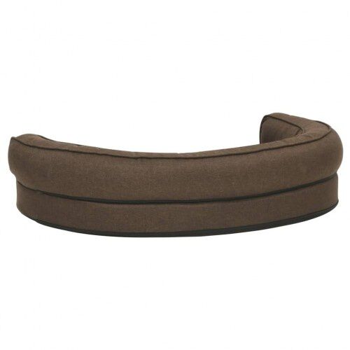 Vidaxl colch&oacute;n de cama ergon&oacute;mico marr&oacute;n para perros, , large Imagen numero 11