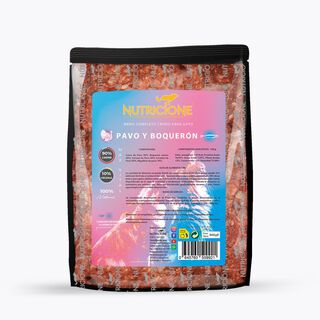 Nutricione menú dieta BARF sabor pavo y boqueron para gatos