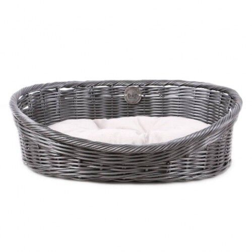 Cuna con forma de cesta con coj&iacute;n para perros color Gris, , large Imagen numero 5