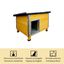 TK-Pet Nevada Caseta de Madera Amarilla para perros, , large indicador imagen numero 4