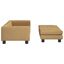 vidaXL Cama para perros con extensión terciopelo marrón 100x50x30 cm, , large indicador imagen numero 3