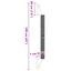 vidaXL Poste rascador de pared para gatos sisal 109 cm, , large indicador imagen numero 5