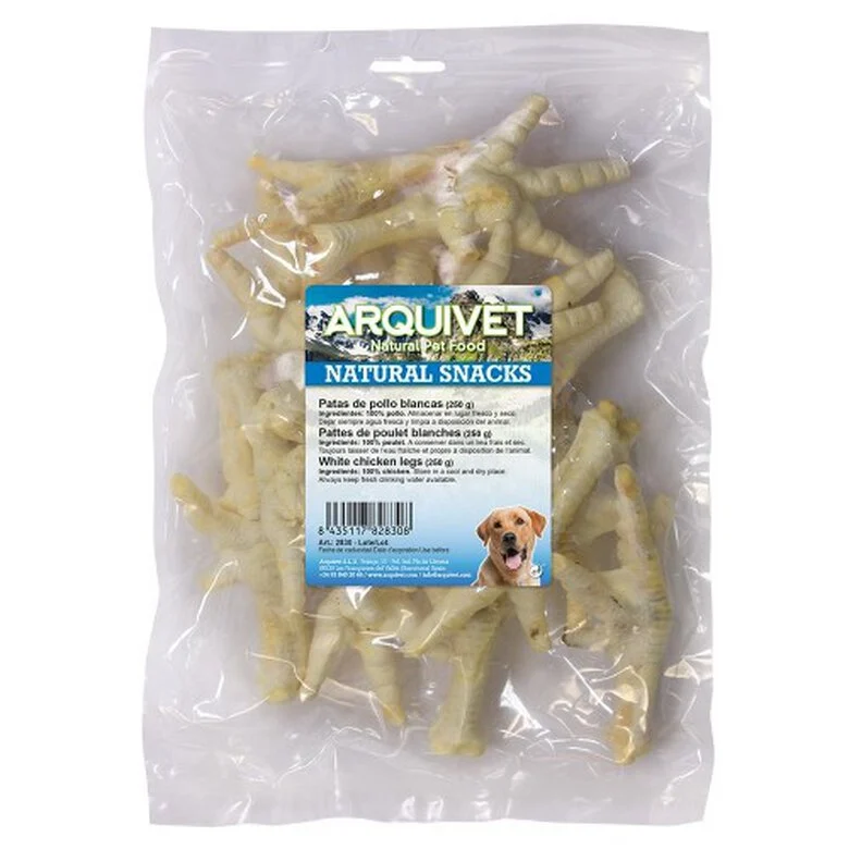 Patas de pollo blancas para perros sabor Pollo