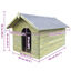 Vidaxl caseta de madera para perros, , large indicador imagen numero 4