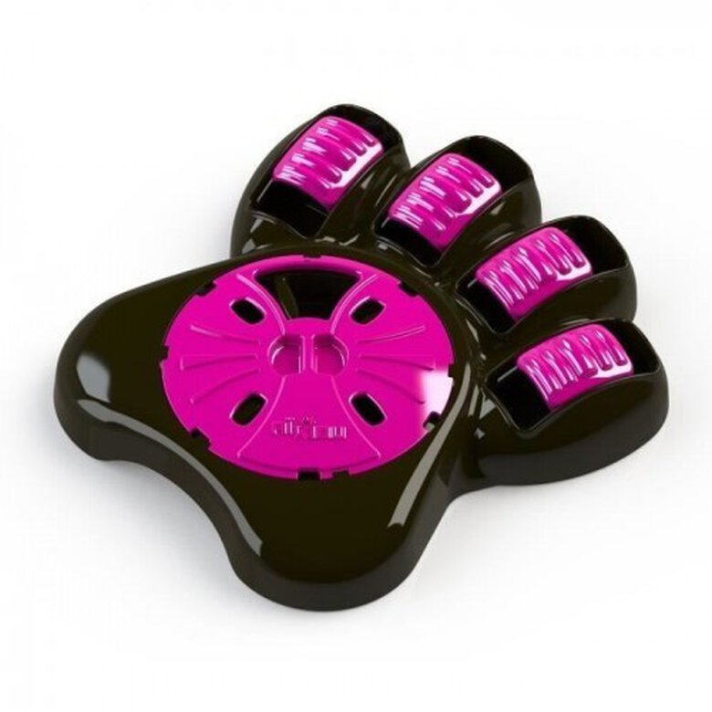 Comedero interactivo Paw para perros color Rosa, , large image number null