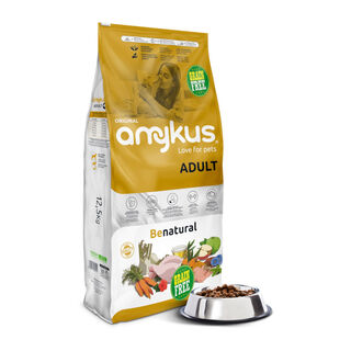 Amykus Gourmet Hypoallergenic Pienso de Pollo y Pato sin cereales para perros