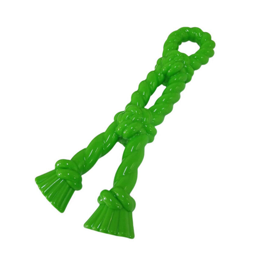 Tootoy! Mordedor Rubber Bold Knot de Goma Verde para perros, , large Imagen numero 3