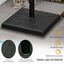 Outsunny Base de Sombrilla de Resina 19 kg Soporte para Parasol Pie de Parasol para Mástil de Ø32/38/48 mm para Jardín Terraza Patio 51x51x32 cm Negro, , large indicador imagen numero 5