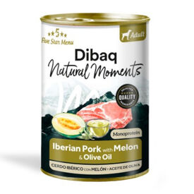 Dibaq Natural Moments Lata Cerdo con Mel&oacute;n para perro