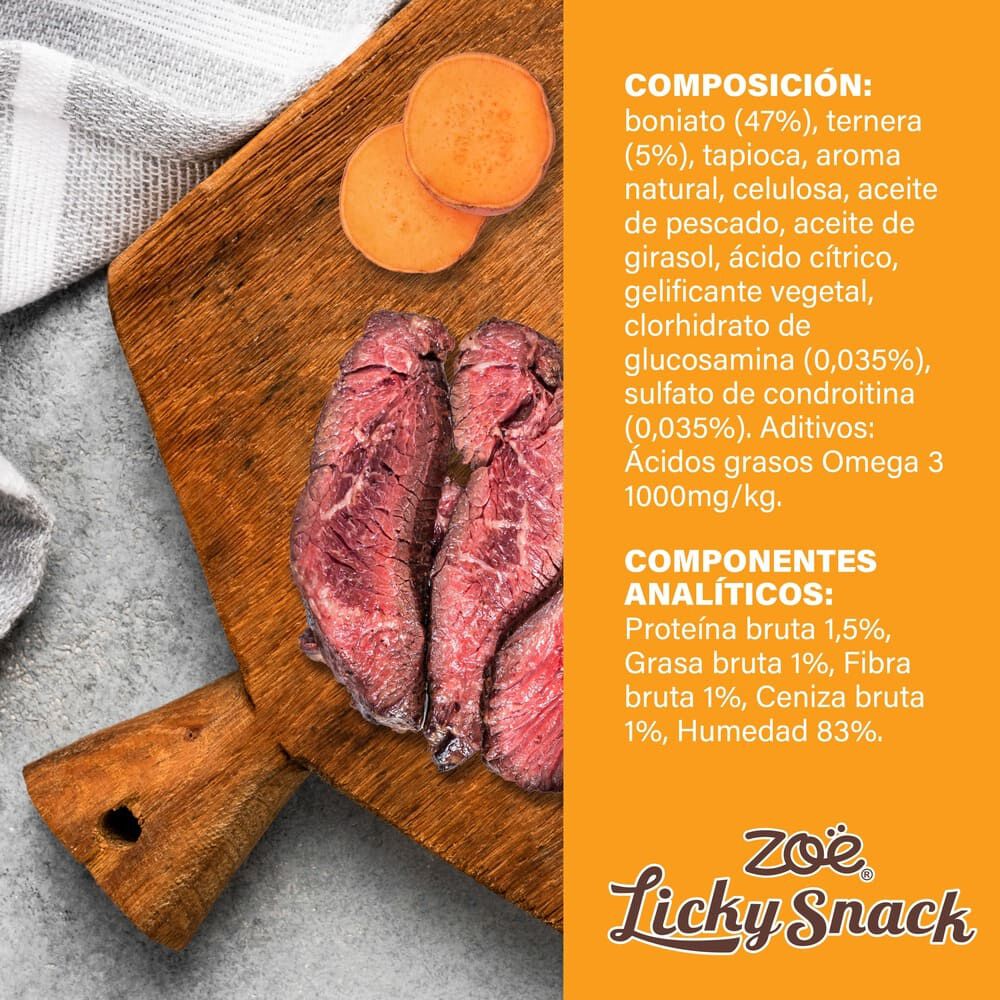 Zo&euml; Licky Snack, Boniato & Vacuno, 85g, , large Imagen numero 2