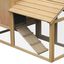 Gallinero PawHut  para jardín con zona exterior e interior de madera, , large indicador imagen numero 4