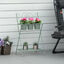Outsunny Soporte de Metal para Plantas Plegable con 3 Macetas Incluidas y Estante Inferior Porta Macetero Decorativo de Flores para Interiores y Exteriores 47x37x78,5 cm Verde, , large indicador imagen numero 2