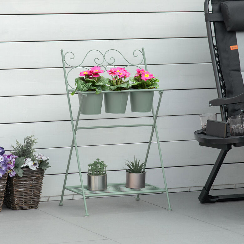 Outsunny Soporte para Plantas Verdes para exterior thumbnail