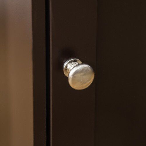 PawHut casa de madera y mueble arenero marr&oacute;n para gatos, , large Imagen numero 5