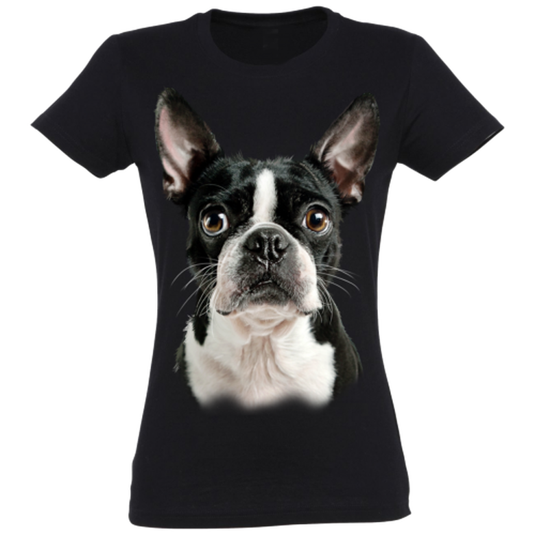 Camiseta Mujer Boston Terrier color Negro, , large image number null