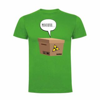 Camiseta hombre "Schrödinger" color Verde