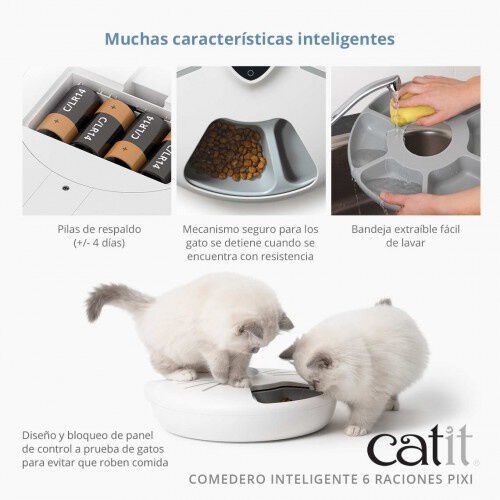 Catit PIXI Comedero Autom&aacute;tico 6 Raciones para gatos, , large Imagen numero 5