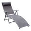 Outsunny Tumbona Plegable Tumbona de Jardín con Respaldo Ajustable en 7 Niveles Almohada y Reposabrazos Carga 165 kg para Piscina Terraza Camping 137x63,5x100,5 cm Gris, , large indicador imagen numero 1