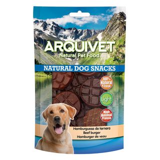 Arquivet Snacks Naturales Hamburguesa de Ternera para Perros