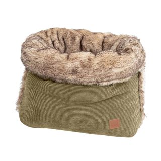 Pet and Co Bolsa De Cama De Cordón (Piel Sintética) Caqui Snuggle Perros
