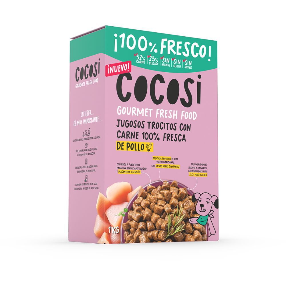Cocosi Comida semih&uacute;meda para perros sabor pollo 1kg, , large Imagen numero 1