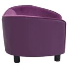 Vidaxl sofá grueso acolchado púrpura para perros, , large image number null