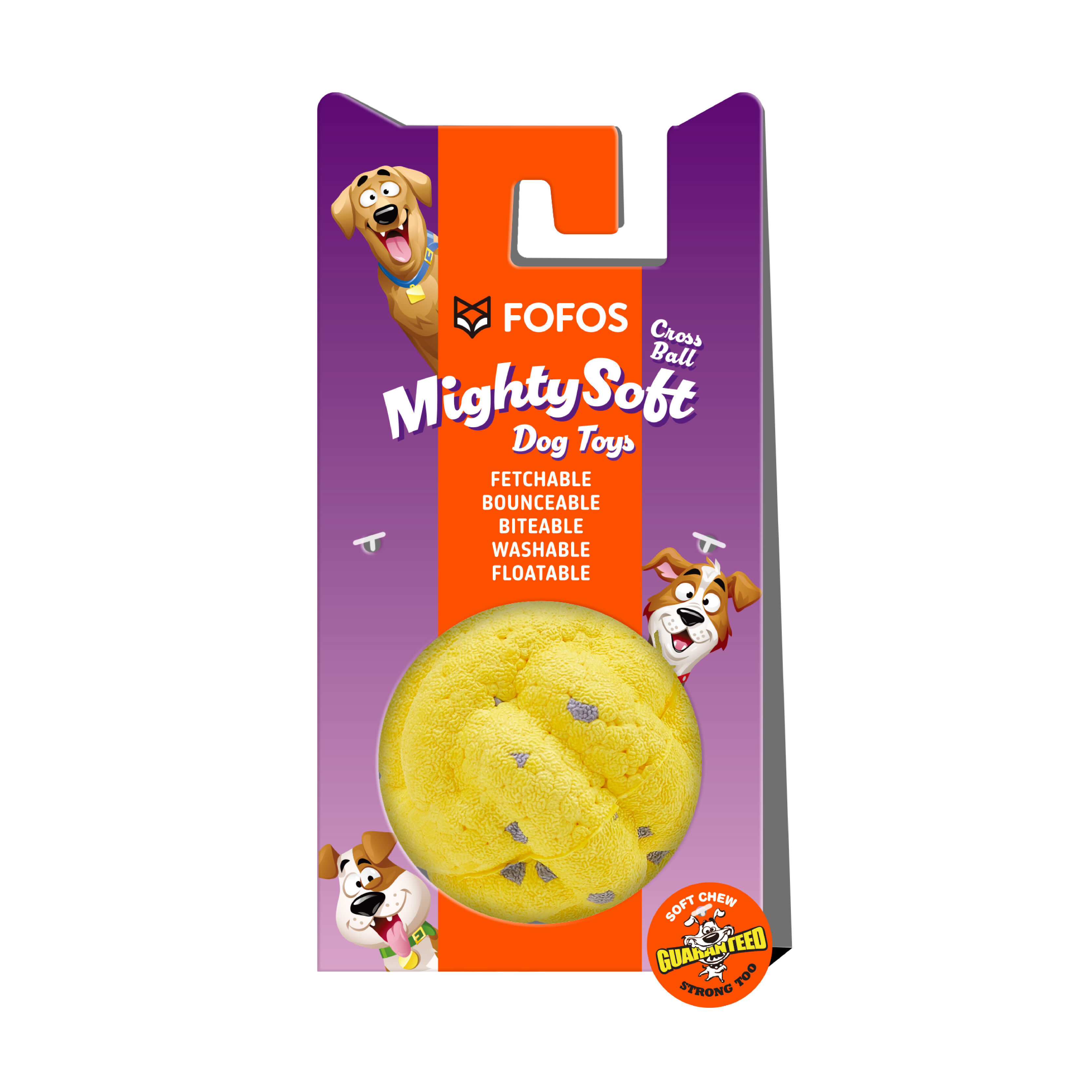 FOFOS Bola Cross Mighty Soft para Perros &ndash; Suave, con Rebote y Flotante, , large Imagen numero 1