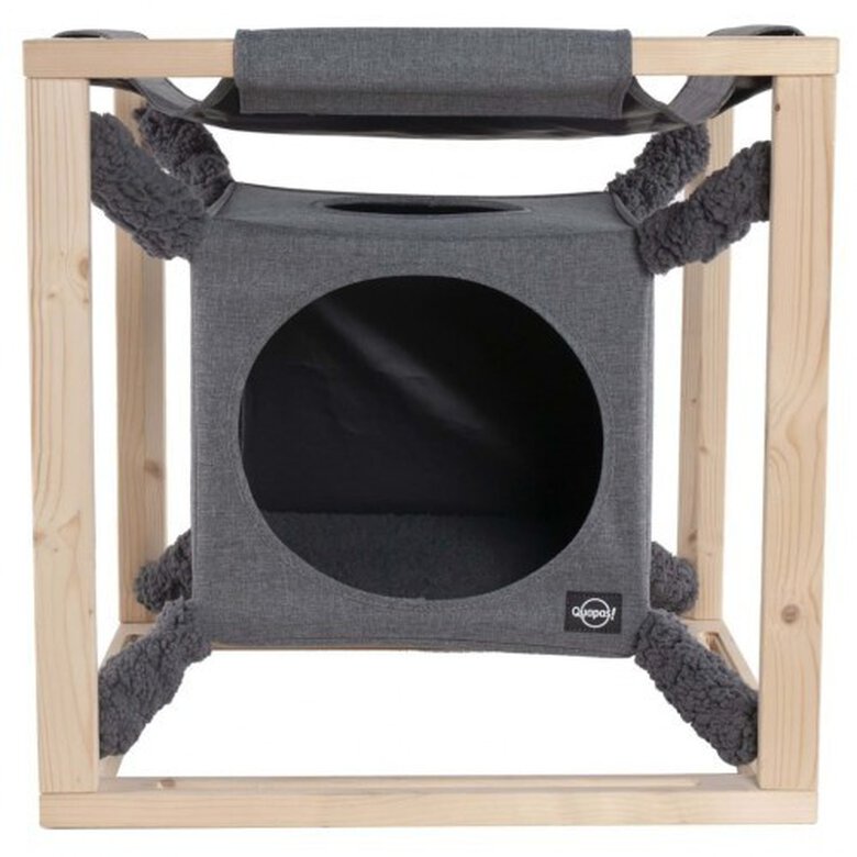 Cama con hamaca Catcube para gatos color Gris, , large image number null
