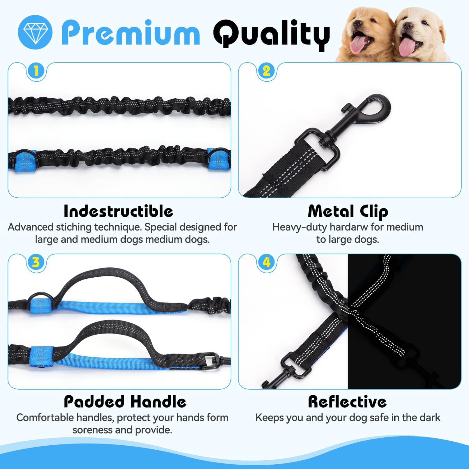 Nobleza Correa Perro Manos Libres con Bolsillo para Perros thumbnail