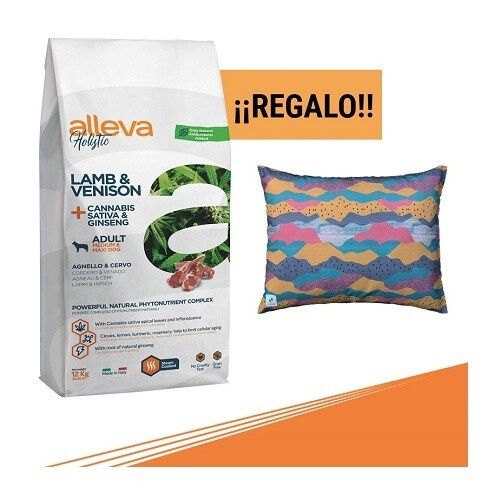 Promoci&oacute;n pienso Alleva Holistic Adult + cama Gobak para perros sabor Cordero, , large Imagen numero 1