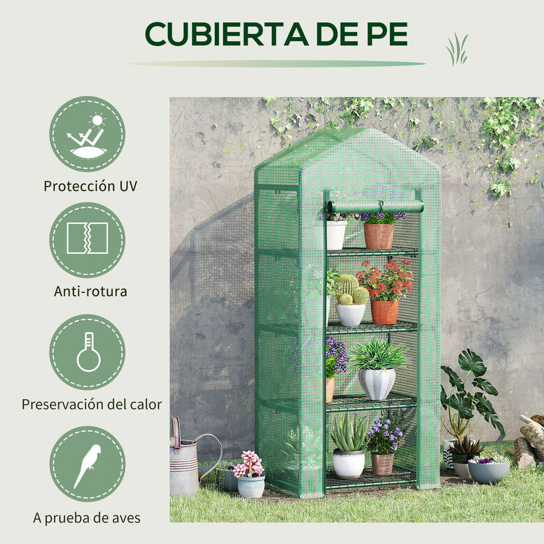 Outsunny Invernadero Verde para exterior thumbnail