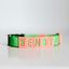 Seron collar personalizado de nylon verde y coral para mascotas , , large indicador imagen numero 1