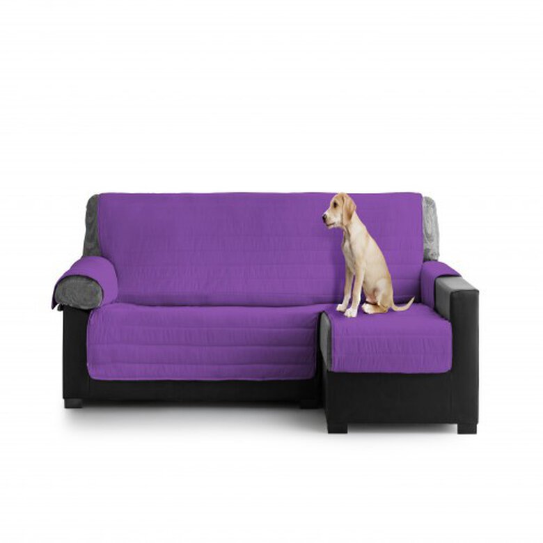 Cubre Sofa Acolchado Chaise Longue Derecho color Fucsia, , large image number null
