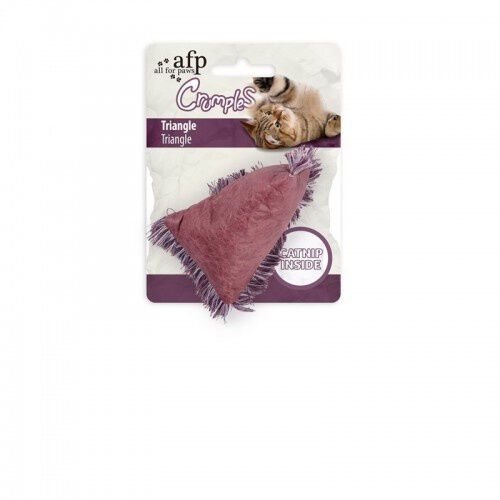 Afp Crumples Tri&aacute;ngulo P&uacute;rpura De Juguete para gatos, , large Imagen numero 1