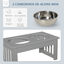 PawHut Comedero para Perros Gris, , large indicador imagen numero 5