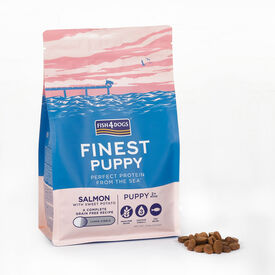 Fish4Dogs Pienso para cachorro sin cereales – Salmón y boniato