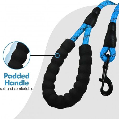 Edipets correa de adiestramiento con mango acolchado azul para perros thumbnail