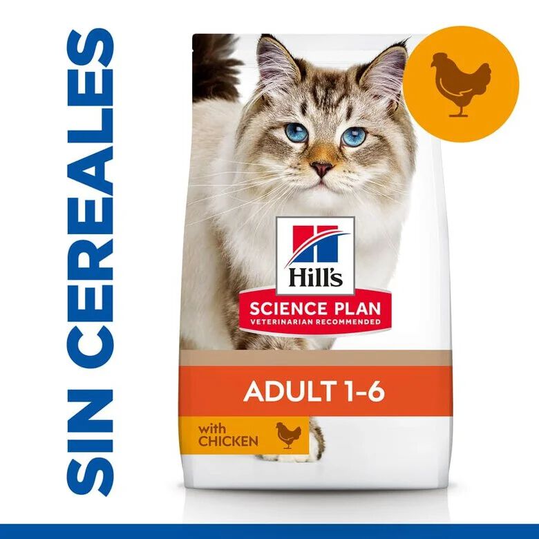 1.5 kg Hill's Science Plan No Grain Adult Pollo pienso para gatos, , large Imagen numero 1