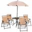 Conjunto de muebles Outsunny para jardín color Crema, , large indicador imagen numero 1
