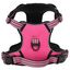 vidaXL Arnés para perros con correa y collar ajustable rosa S, , large indicador imagen numero 2