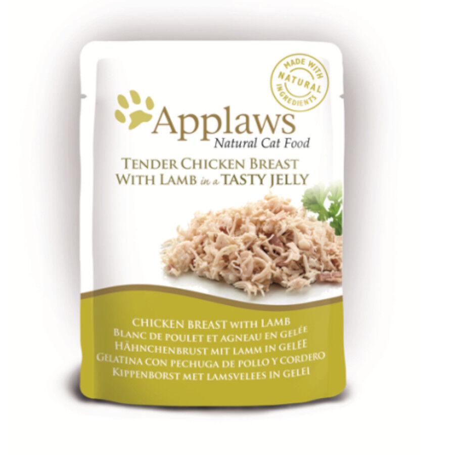 Applaws Pollo y Cordero en gelatina sobre para gatos thumbnail