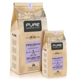 Pure sterilized pienso pescado y arroz para gatos adultos