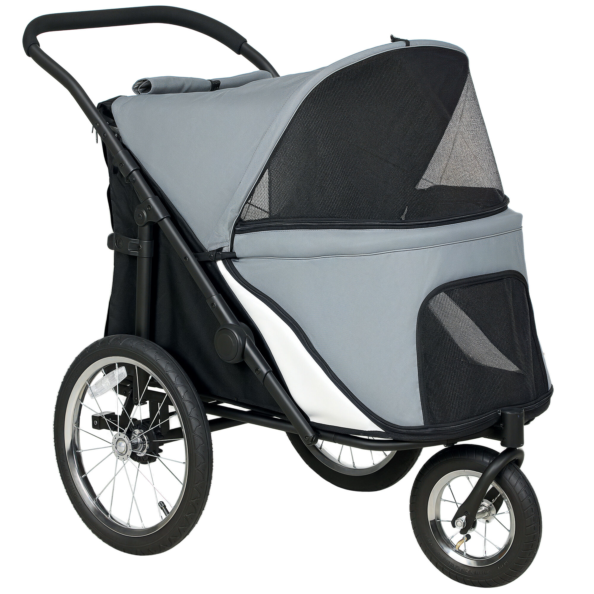 PawHut Carrito para Perro Gris, , large Imagen numero 1