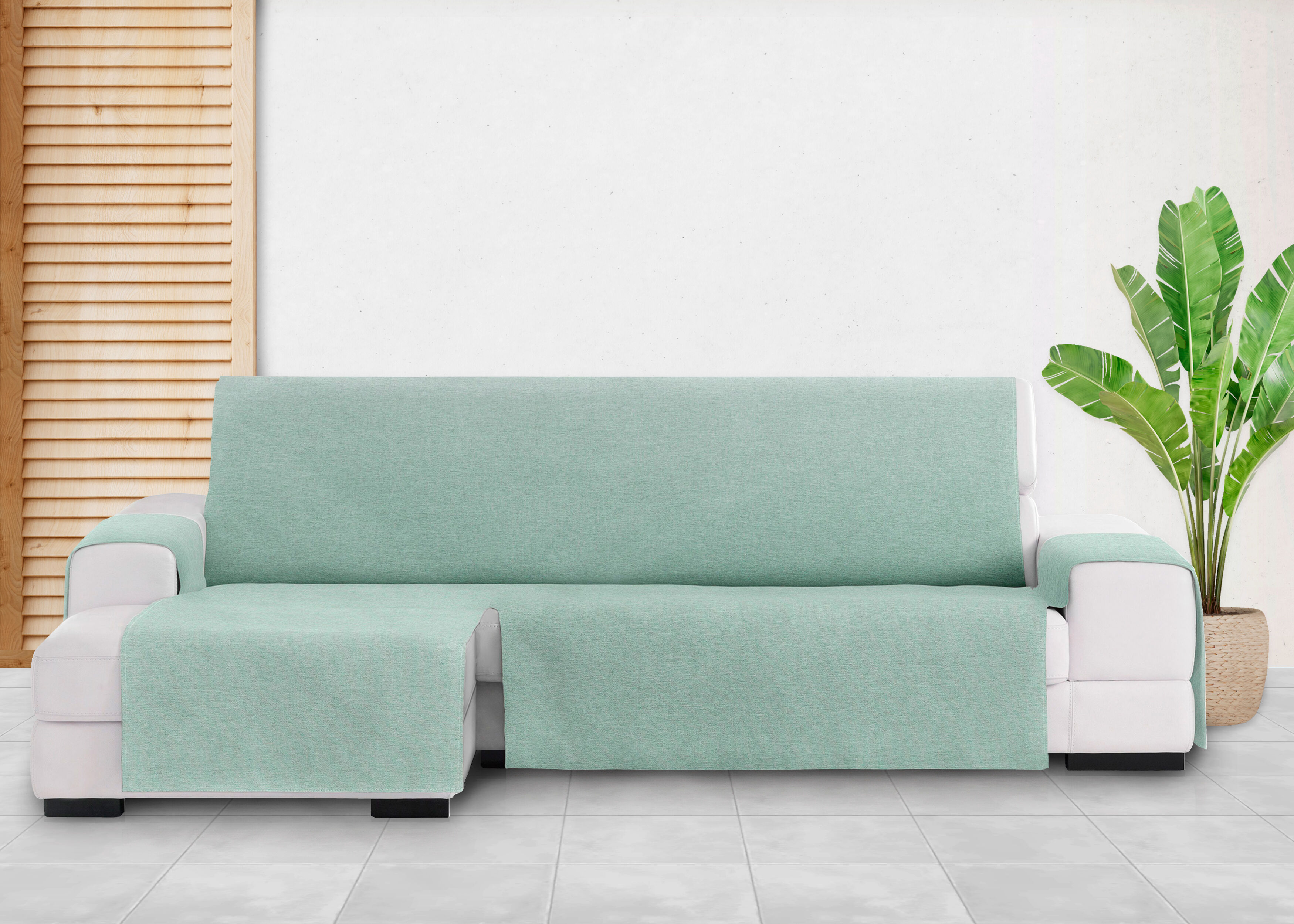 Vipalia Protector Cubre Sof&aacute; Chaise Izquierdo 240 Color Verde Modelo Brisa, , large Imagen numero 4