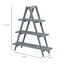 Outsunny Estantería para Plantas Plegable de Madera Soporte para Macetas de 3 Niveles con Marco en A para Exteriores Interiores Salón Jardín Balcón 100x36x112 cm Gris, , large indicador imagen numero 3