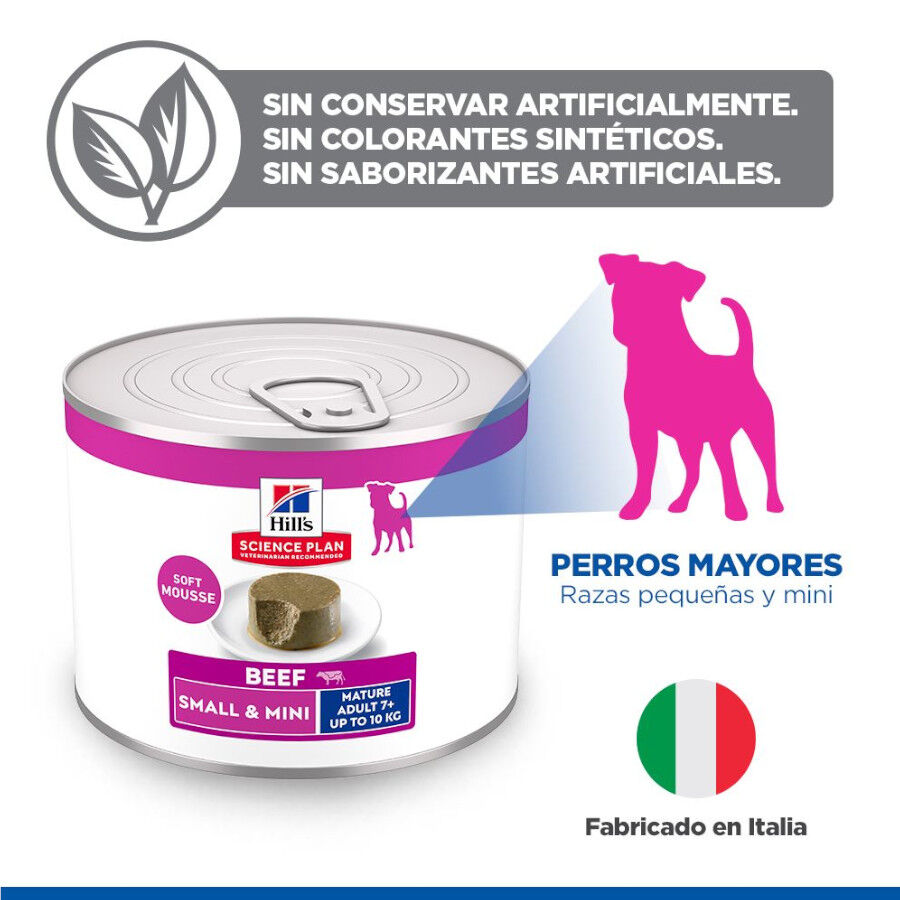 200 g Hill's Science Plan Mature Adult Small y Mini Mousse de Ternera lata para perros, , large Imagen numero 4