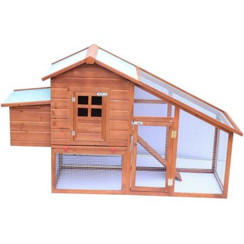 Gallinero PawHut  de madera para exterior color Madera, , large Imagen numero 1