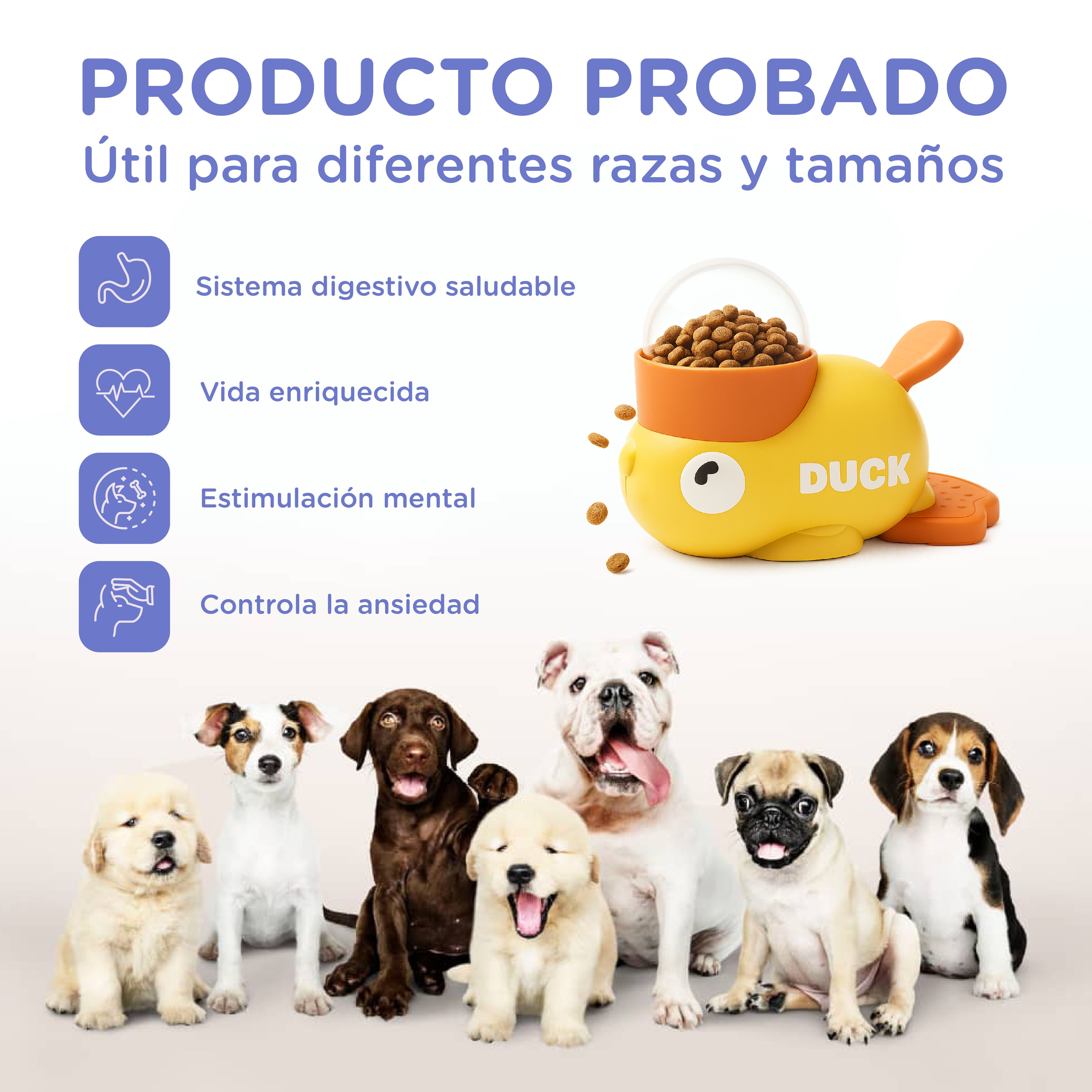 SnackDuck TheKingPet – Juguete Interactivo para Perros | Reduce Ansiedad y Estimula la Mente thumbnail
