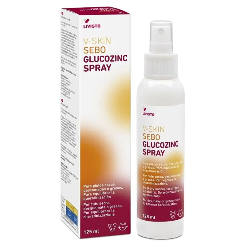 V-Skin Sebo Glucozinc Spray 125 ml Livisto